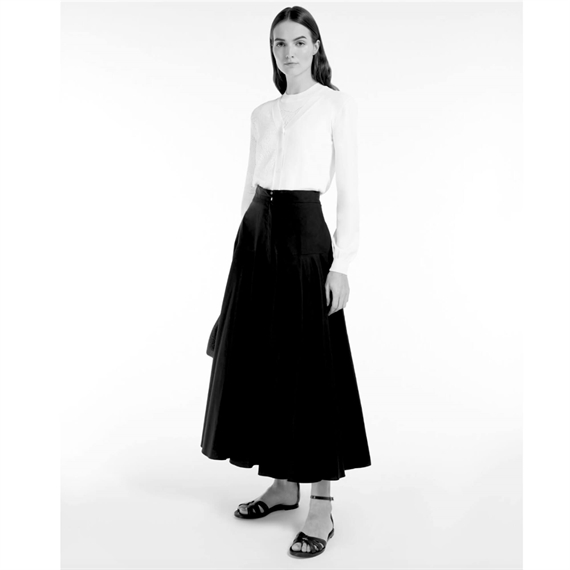 Max Mara Studio Oxria Nederdel, Dark Brown 